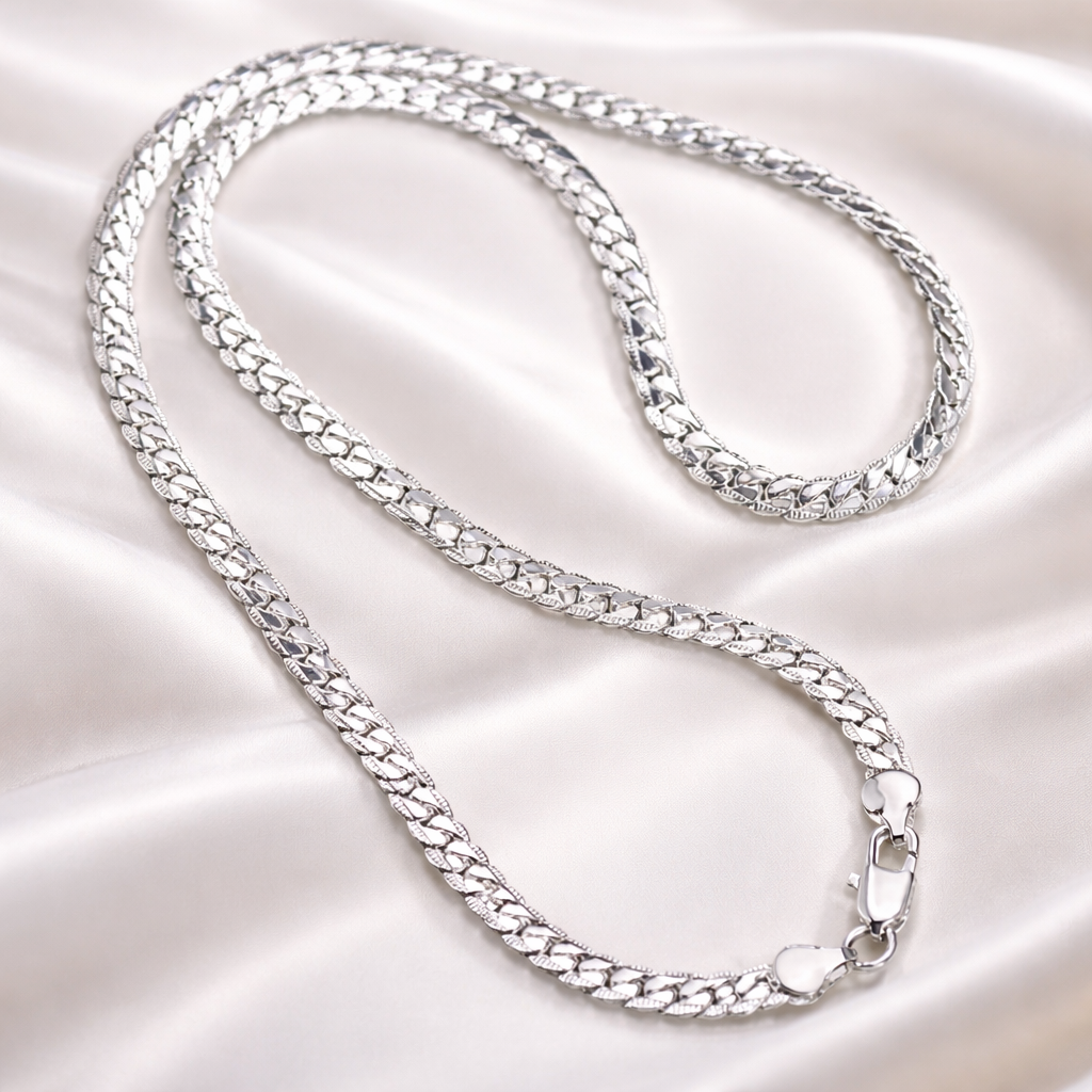 Men’s Curb Chain in Silver