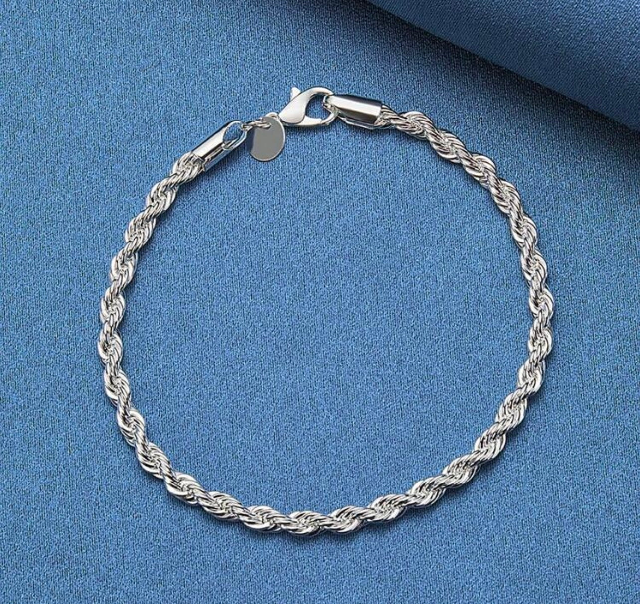 Rope Bracelet in Silver
